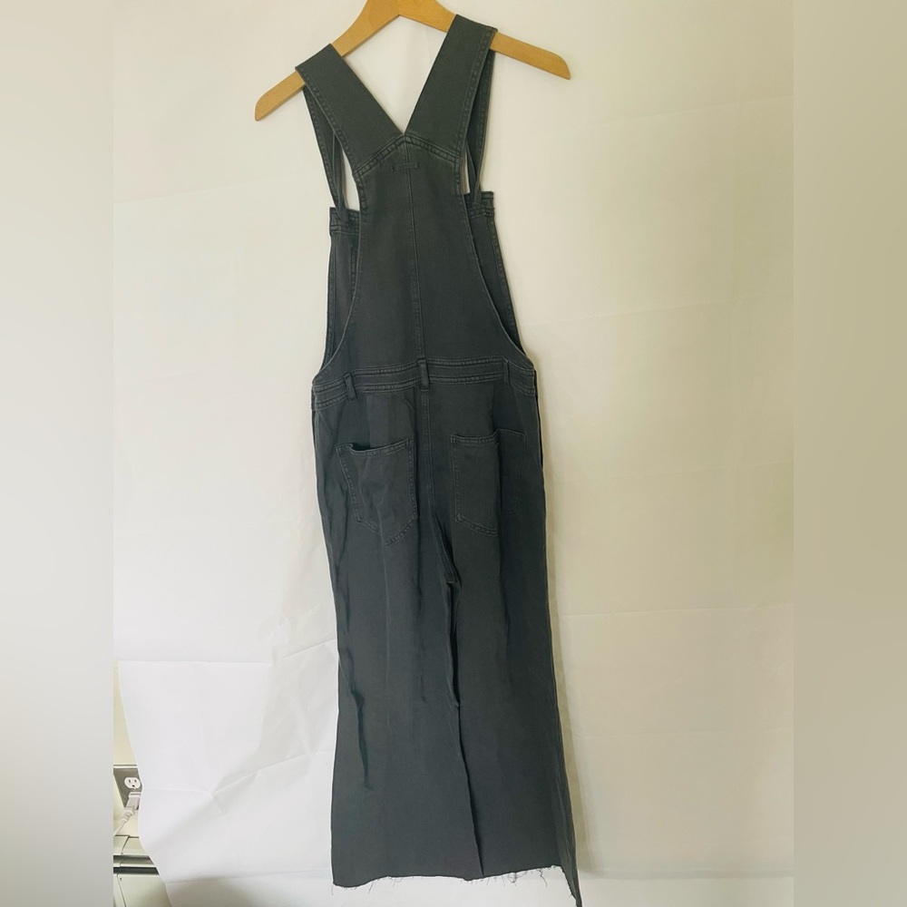 NWT $84 Aerie sz M - Wide Leg Overalls Smoked Grey - Picture 8 of 12